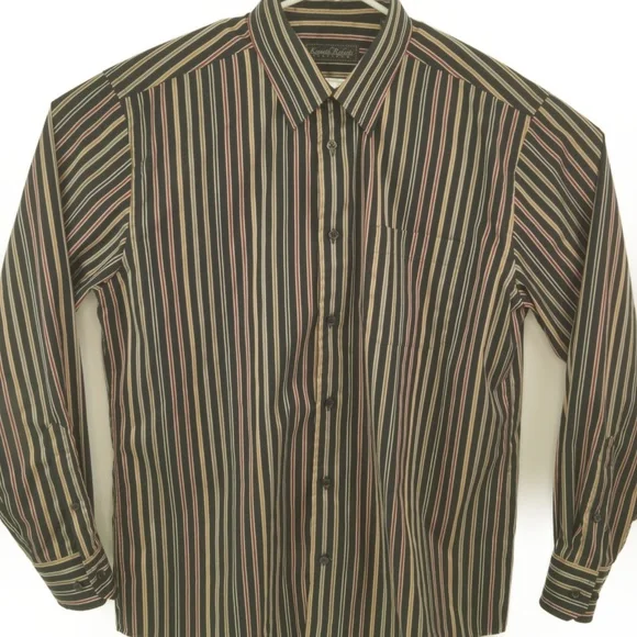 kenneth roberts dress shirts Kenneth Roberts Platinum ButtonUp Dress Shirt Size L Long Sleeve BlueGray Stripe